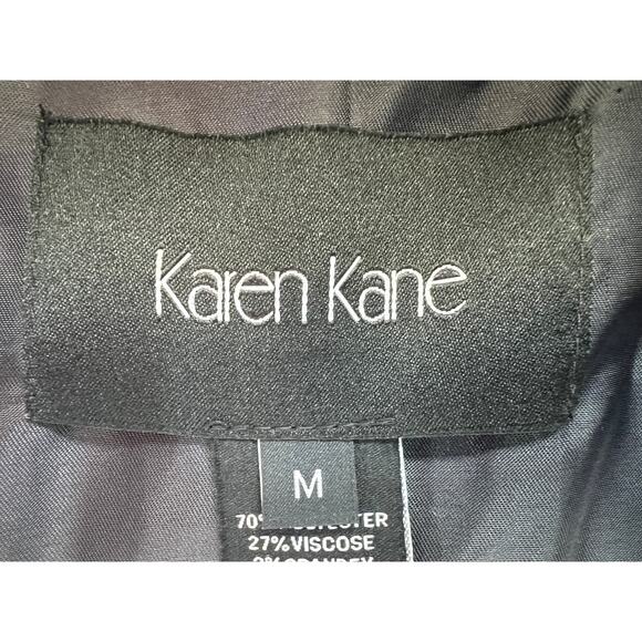 KAREN KANE BLAZER WOMENS SIZE MEDIUM LINED FITTED CLASSIC BUTTONS NAVY NEW - Picture 5 of 14